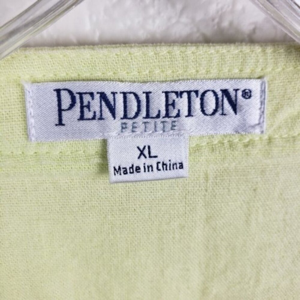 Pendleton Linen Blend Lightweight Jacket Lemon Ye… - image 5